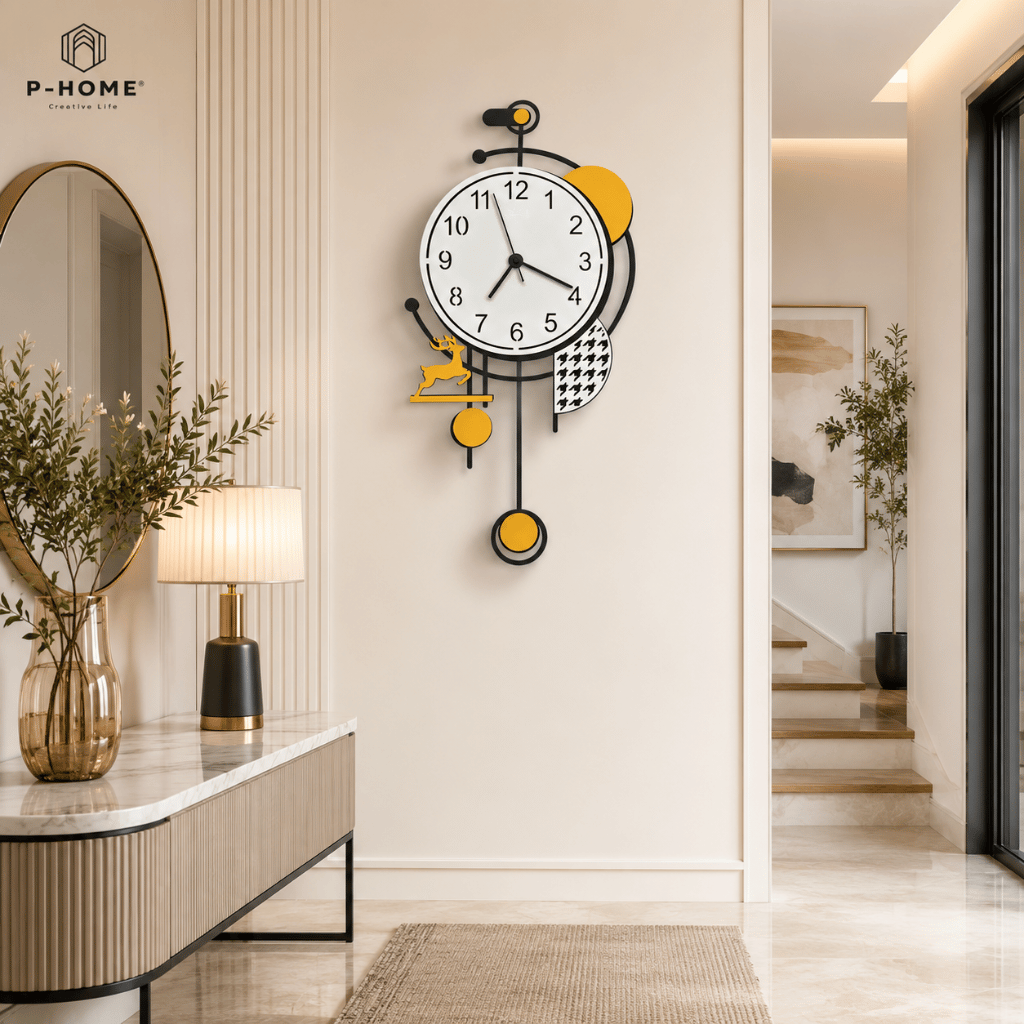 Đồng hồ trang trí nghệ thuật CL065 trang trí phòng khách