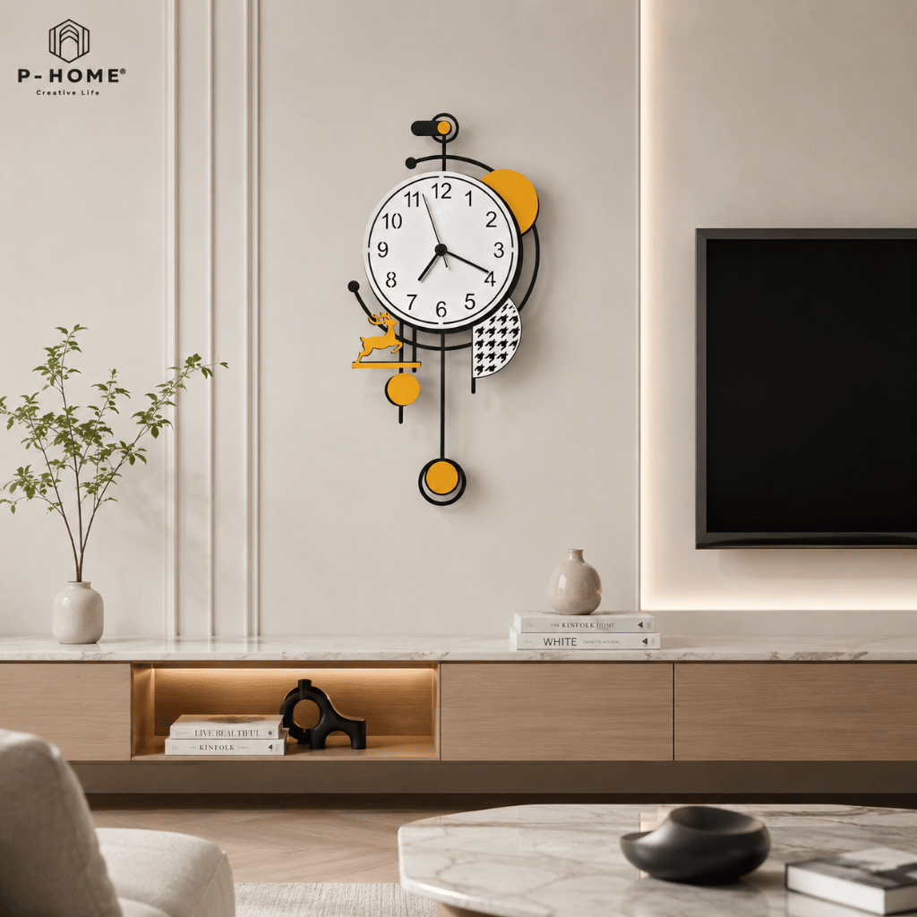 Đồng hồ trang trí nghệ thuật CL065 trang trí phòng khách