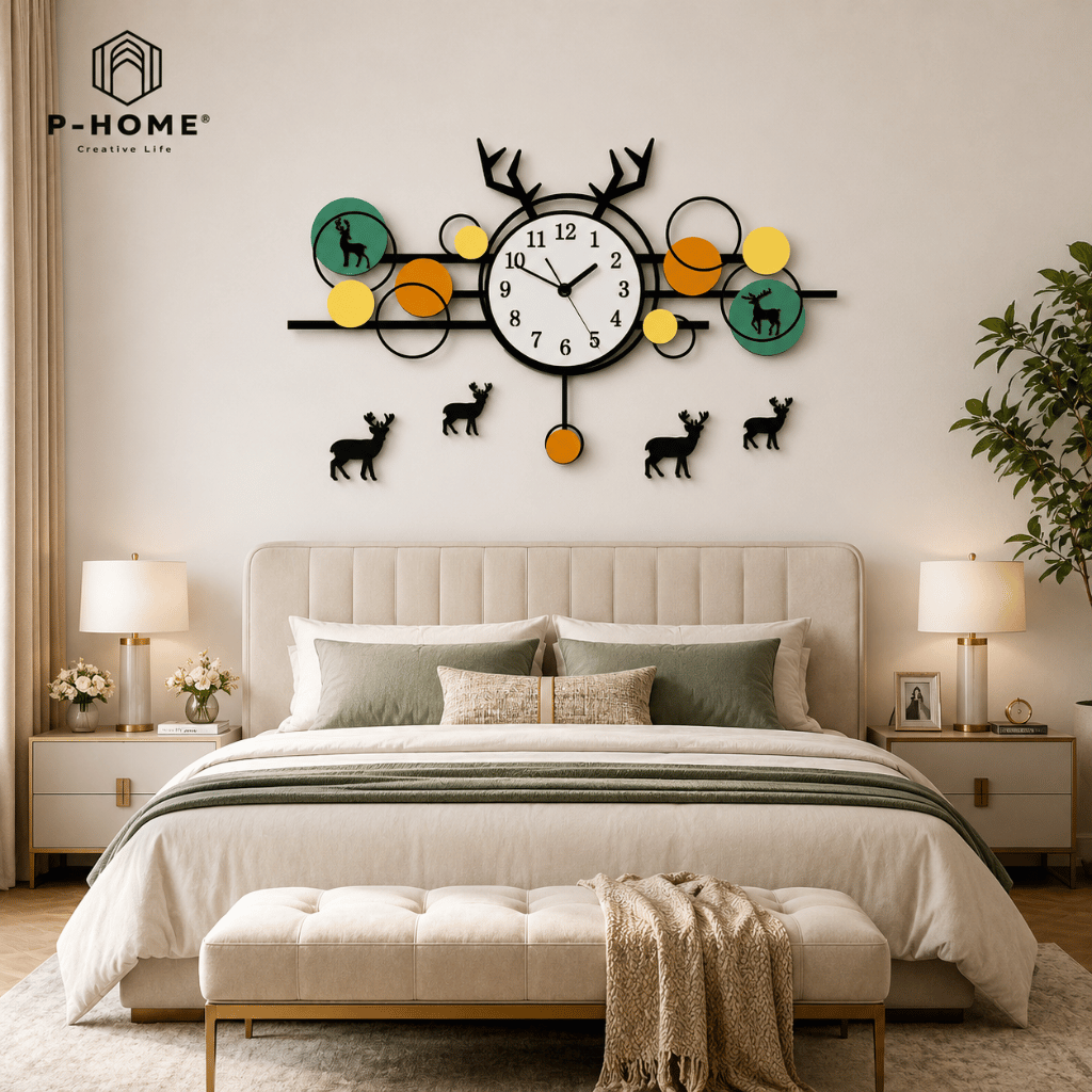 Đồng hồ trang trí phòng khách CL044