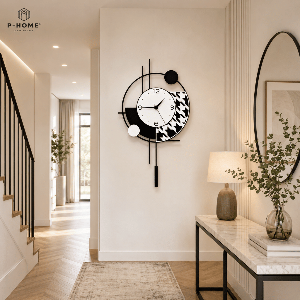 Đồng hồ trang trí tường CL066 trang trí phòng khách