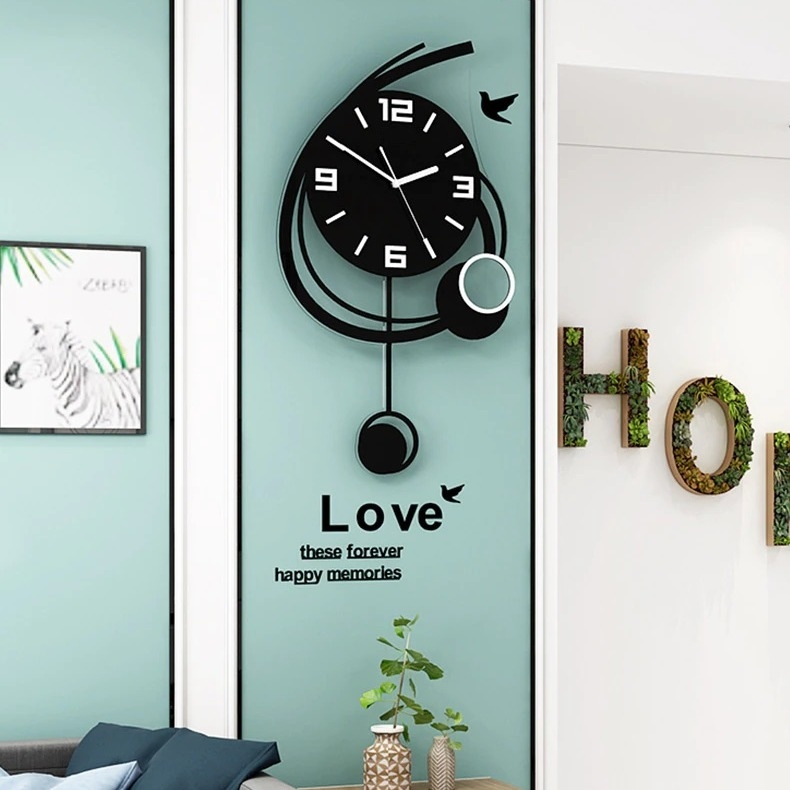 Đồng hồ treo tường đẹp CL042 trang trí phòng khách