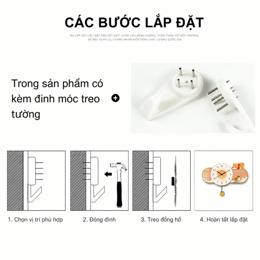 Đồng Hồ Treo Tường Decor CL089 Hiện Đại Và Sang Trọng
