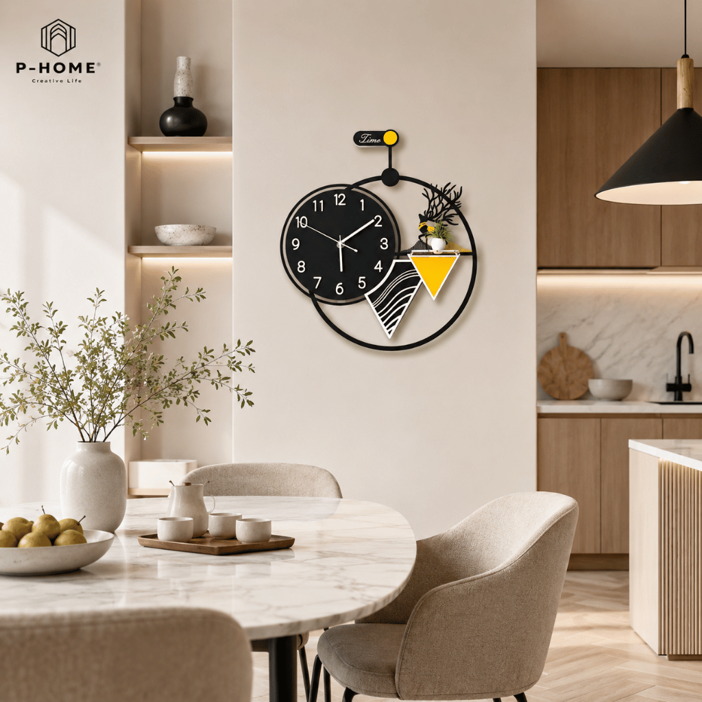 Đồng Hồ Treo Tường P-HOME Có Đèn LED CL061