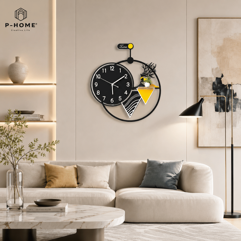 Đồng Hồ Treo Tường P-HOME Có Đèn LED CL061