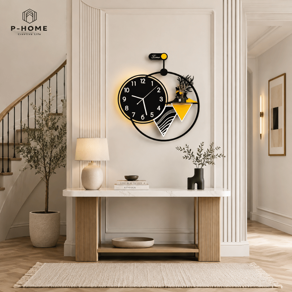 Đồng Hồ Treo Tường P-HOME Có Đèn LED CL061