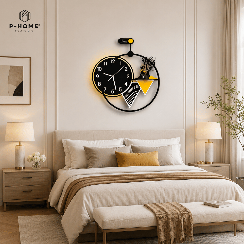 Đồng Hồ Treo Tường P-HOME Có Đèn LED CL061