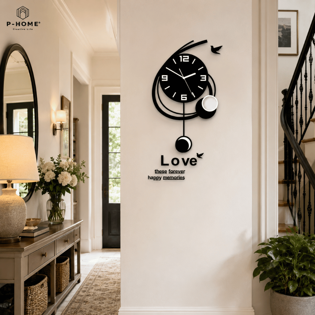 Đồng hồ treo tường đẹp CL042 trang trí phòng khách