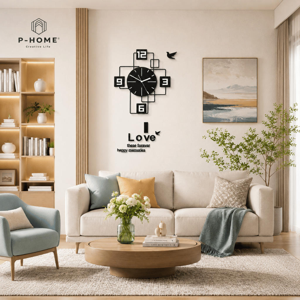 Đồng hồ treo tường đơn giản CL010 - sang trọng và tinh tế