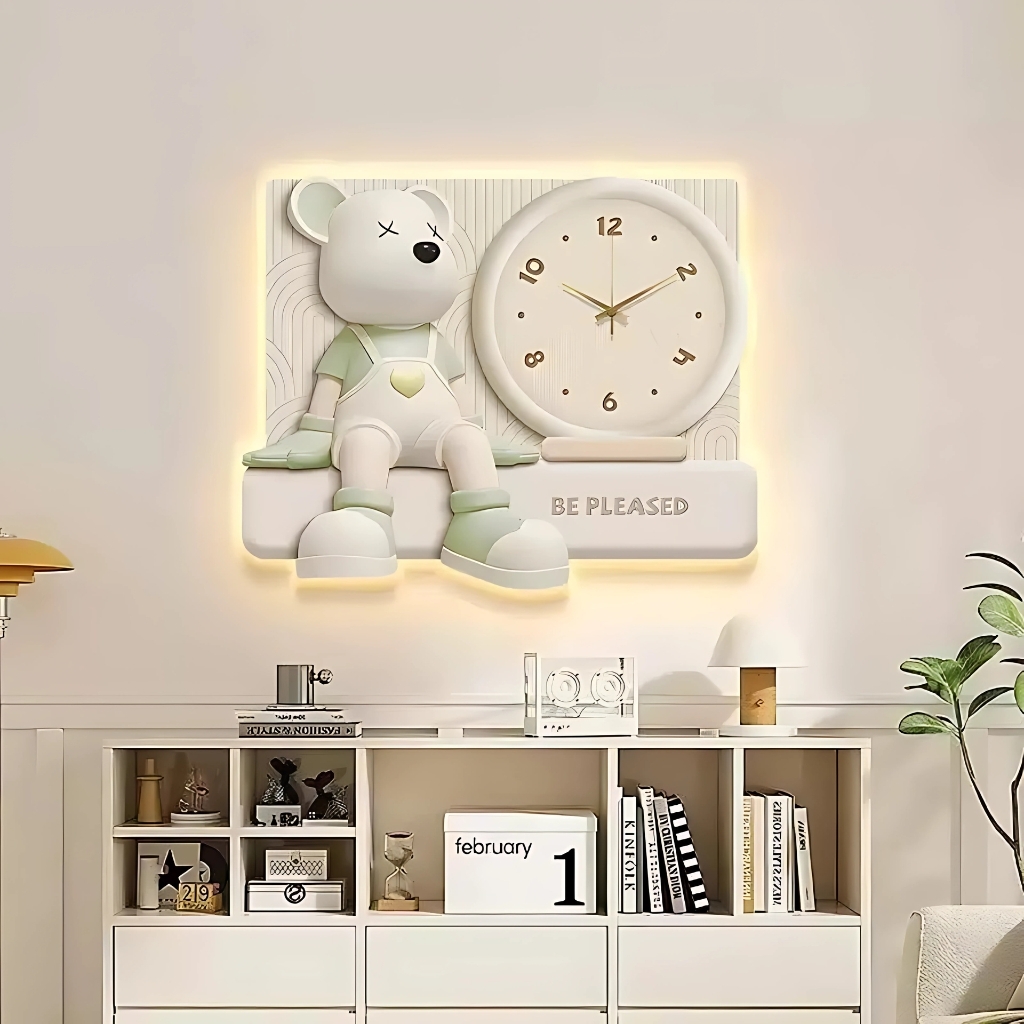 Đồng Hồ Treo Tường Gấu Bearbrick CL087