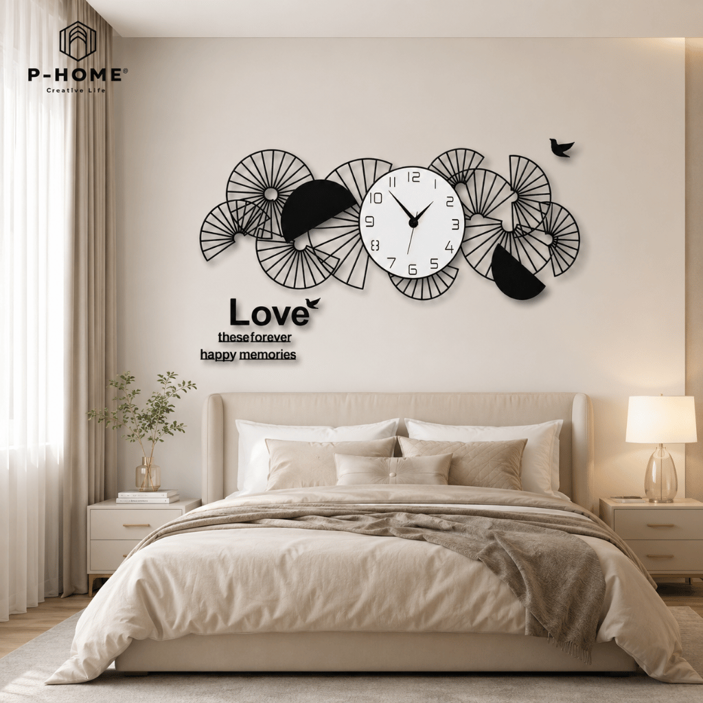 Đồng hồ treo tường đẹp hiện đại CL047 - trang trí phòng khách