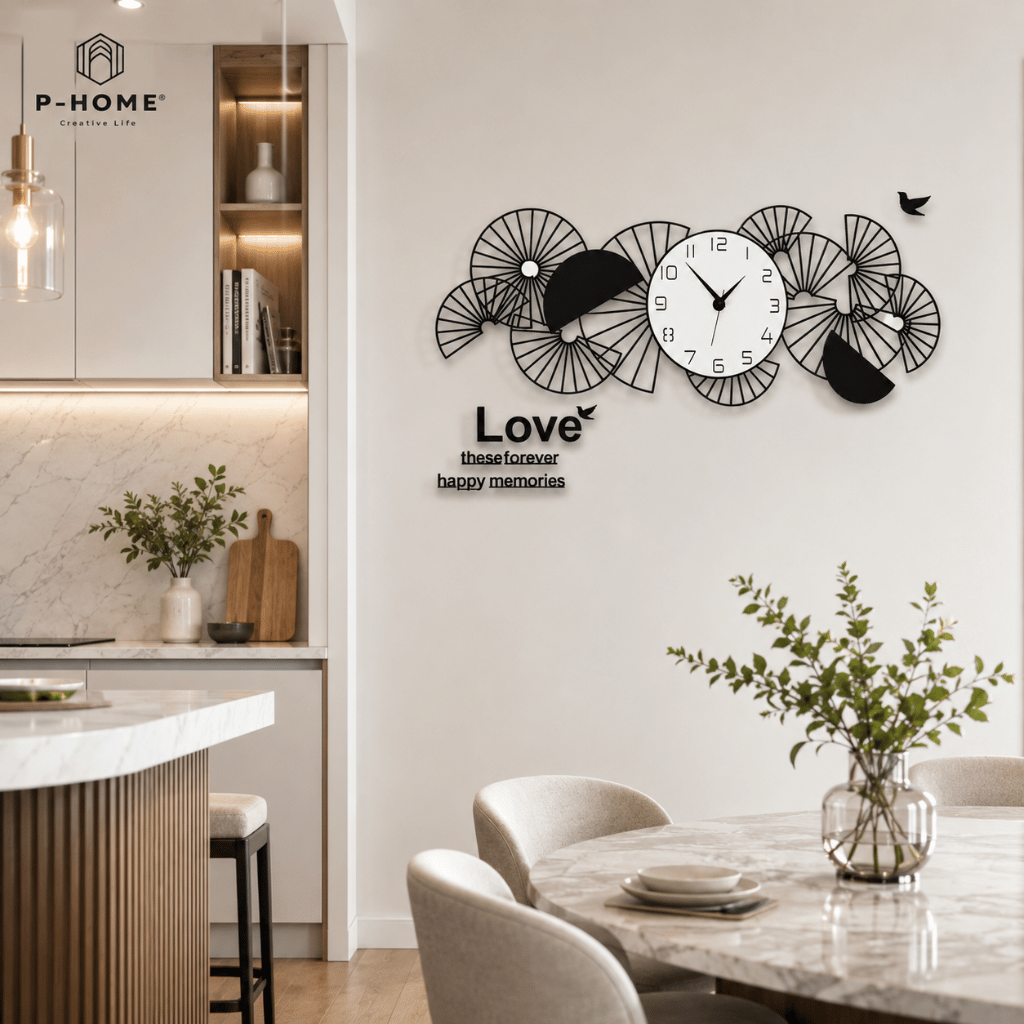 Đồng hồ treo tường đẹp hiện đại CL047 - trang trí phòng khách