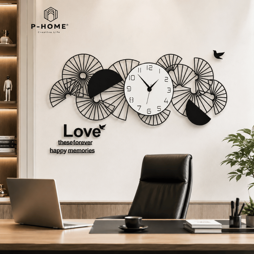 Đồng hồ treo tường đẹp hiện đại CL047 - trang trí phòng khách