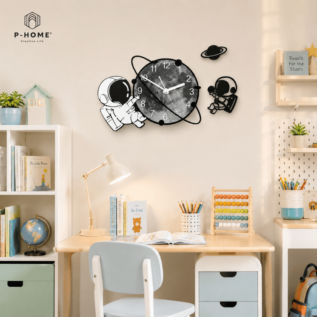 Đồng Hồ Treo Tường Phi Hành Gia P-HOME CL096
