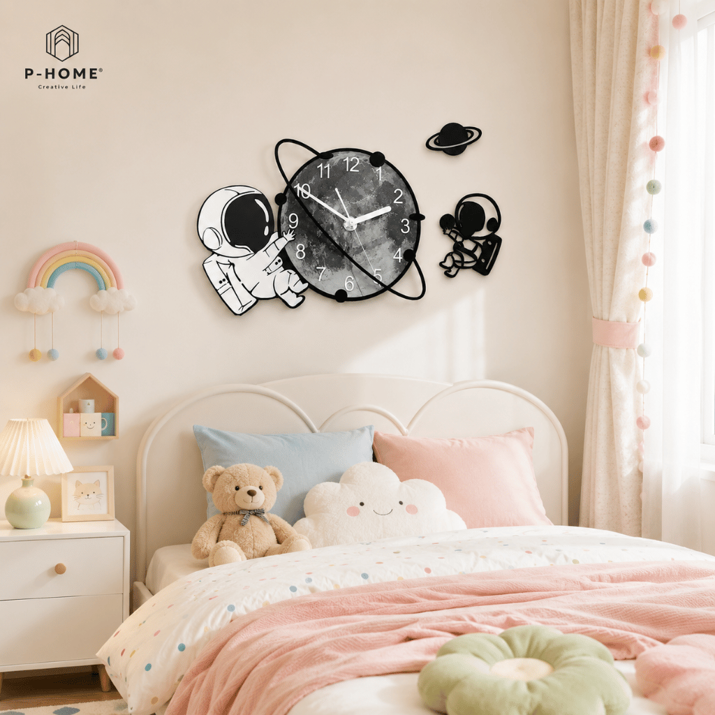 Đồng Hồ Treo Tường Phi Hành Gia P-HOME CL096