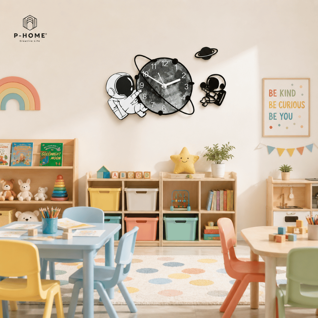 Đồng Hồ Treo Tường Phi Hành Gia P-HOME CL096