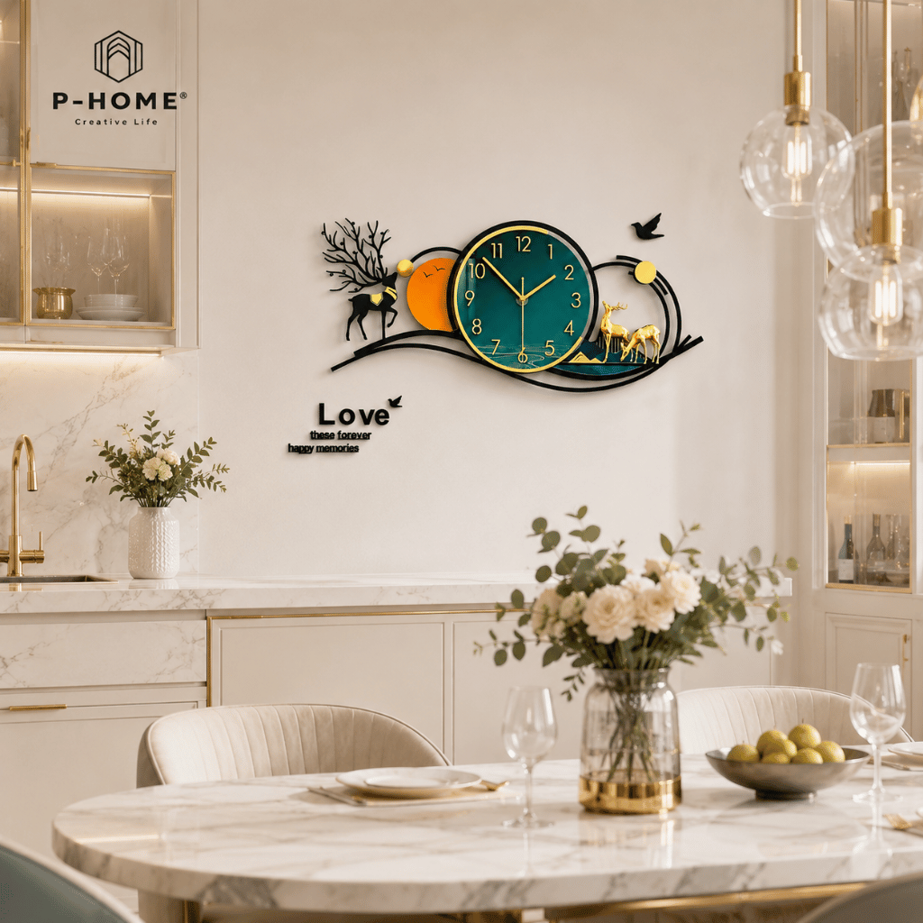 Đồng Hồ Treo Tường Phòng Khách Hiện Đại CL091