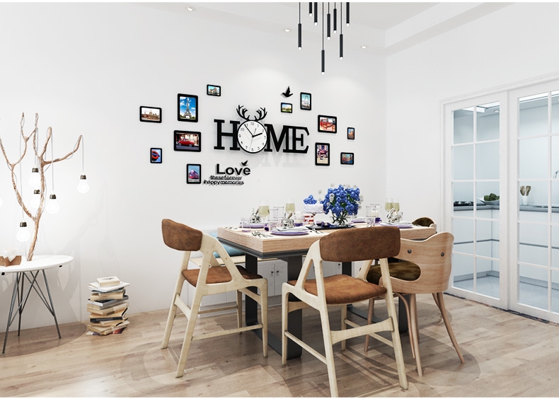 Đồng hồ treo tường phòng khách đẹp CL014 - Home