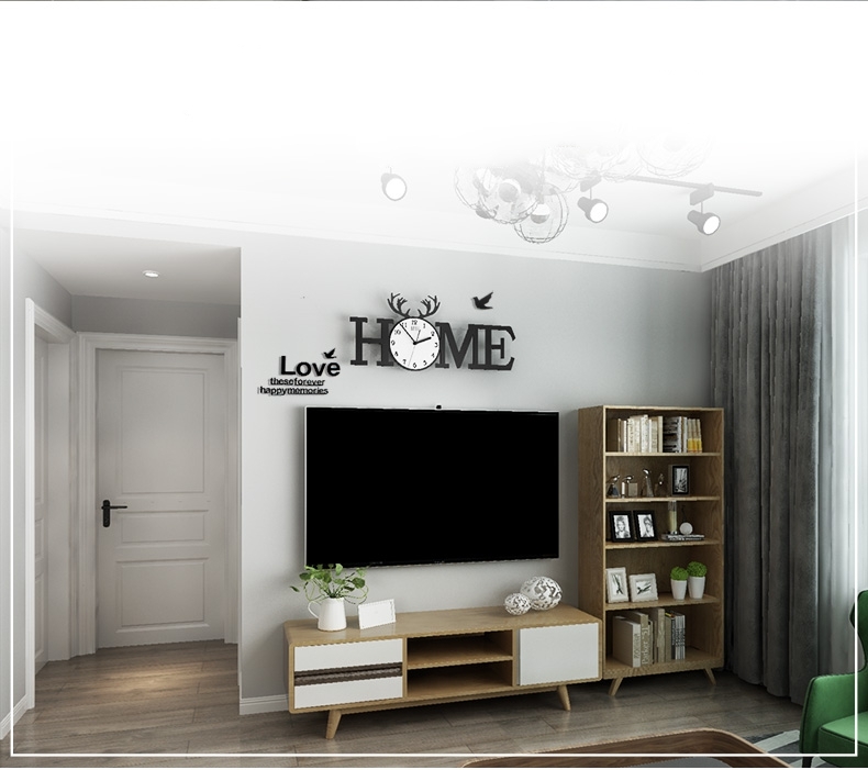 Đồng hồ treo tường phòng khách đẹp CL014 - Home