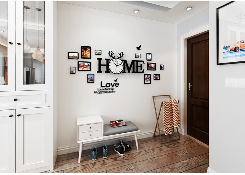 Đồng hồ treo tường phòng khách đẹp CL014 - Home