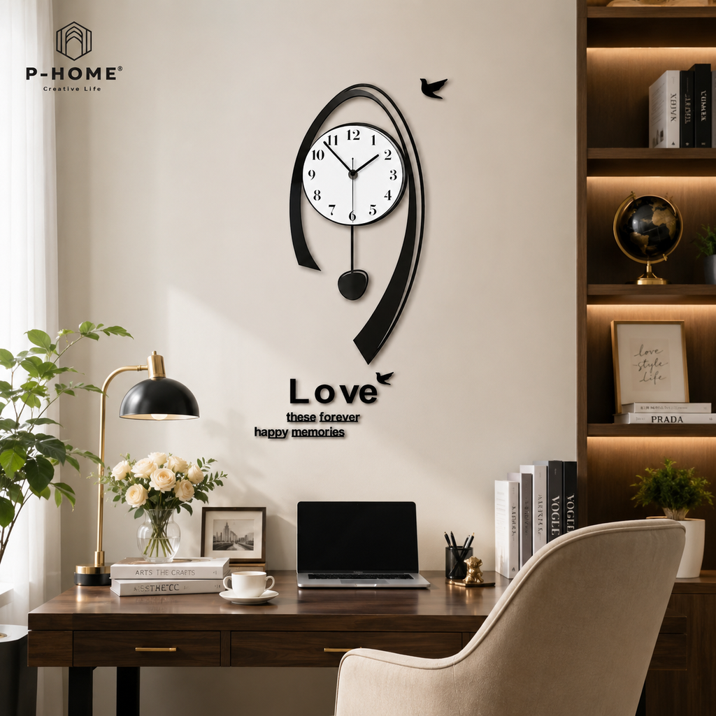 Đồng hồ treo tường quả lắc CL009 - sang trọng và tinh tế