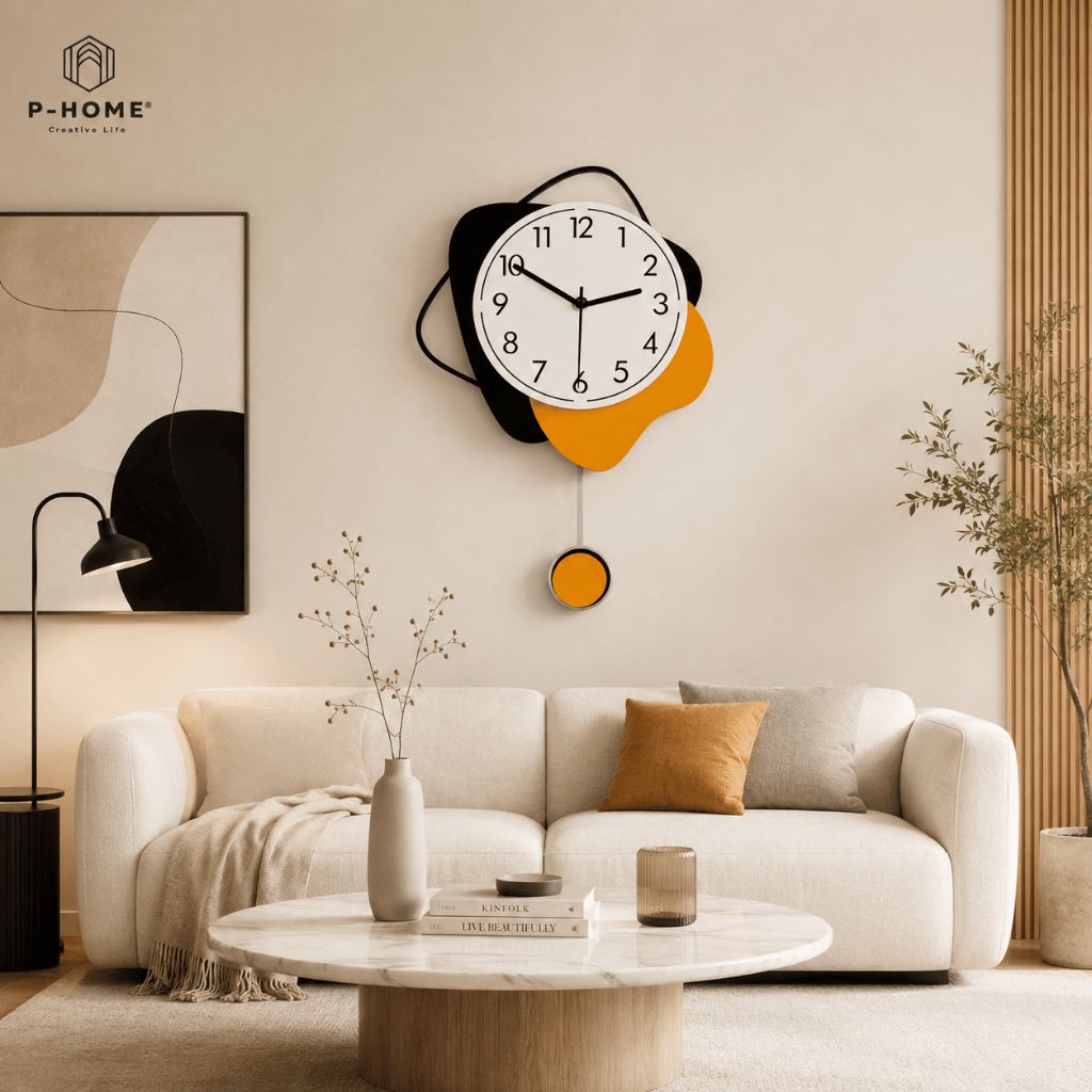 Đồng Hồ Treo Tường Quả Lắc CL075 Hiện Đại Và Sang Trọng