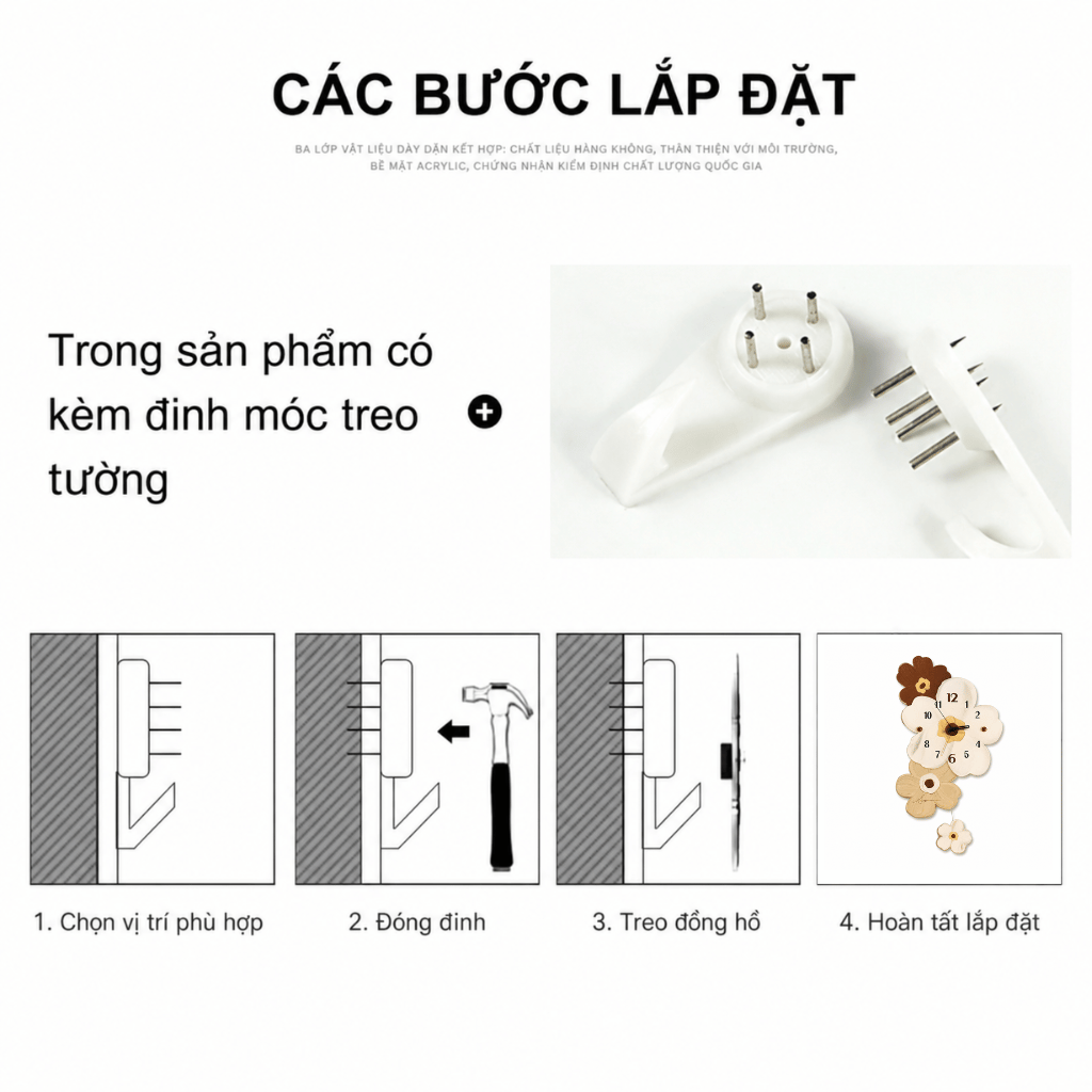 Đồng Hồ Treo Tường Quả Lắc CL102 Trang Trí Nhà