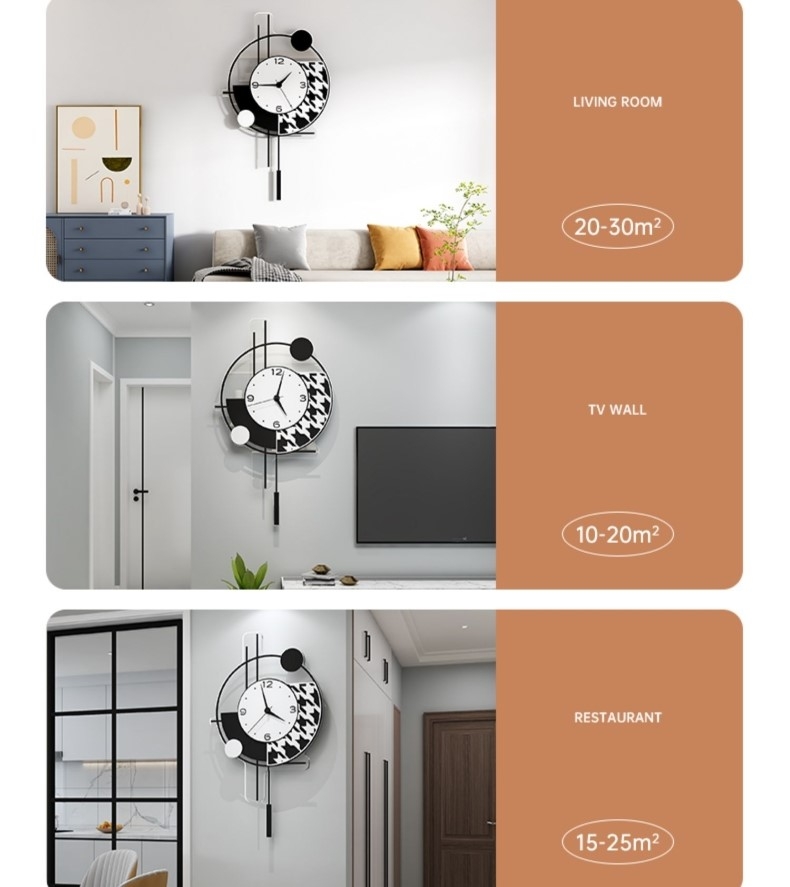 Đồng hồ trang trí tường CL066 trang trí phòng khách