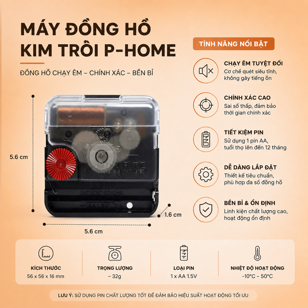 Đồng Hồ Quả Lắc Treo Tường CL103 - Nét Thanh Lịch Cho Không Gian Sống