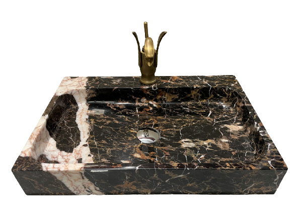 [NEW] NATURAL STONE BATHROOM BASIN - COW BROWN - LBKX