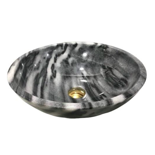 NATURAL STONE BATHROOM BASIN - BENGAL BLACK - BST70