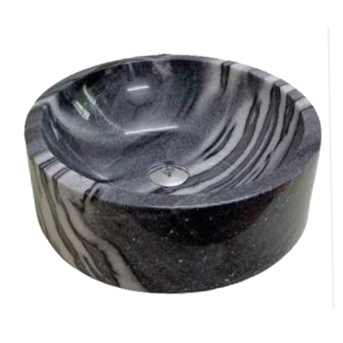 NATURAL STONE BATHROOM BASIN - BENGAL BLACK - BDT72