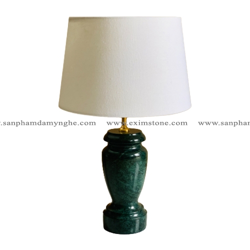 STONE PRODUCT - MARBLE TABLE LAMP - DB03 - INDIA GREEN
