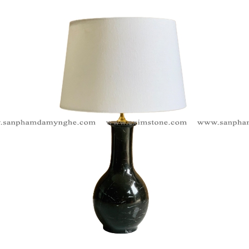 STONE PRODUCT - MARBLE TABLE LAMP - DB05 - BLACK