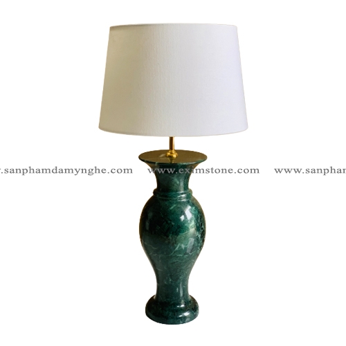 STONE PRODUCT - MARBLE TABLE LAMP - DB01 - INDIA GREEN
