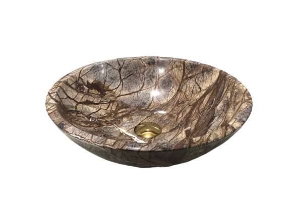 NATURAL STONE BATHROOM BASIN - RAINFOREST - BST72