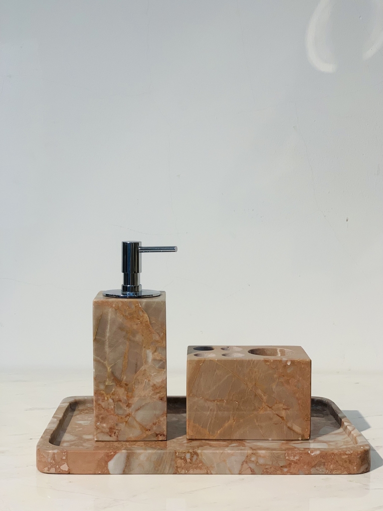 STONE PRODUCT - BATHROOM ACCESSORIES - PINK MARBLE