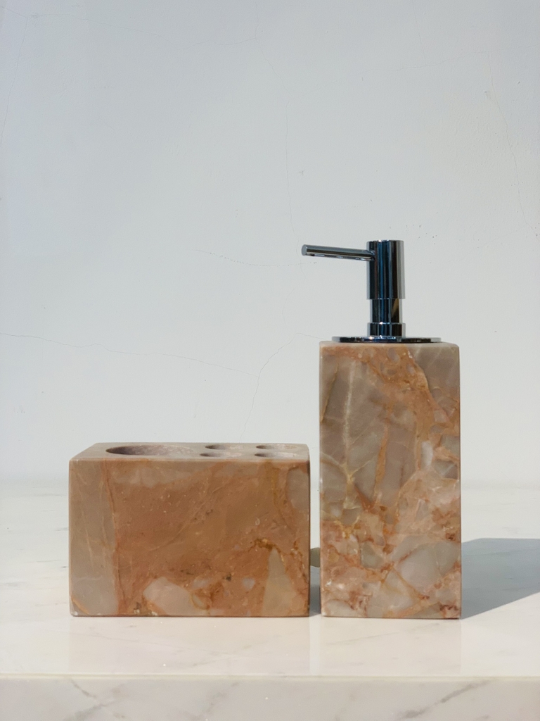 STONE PRODUCT - BATHROOM ACCESSORIES - PINK MARBLE