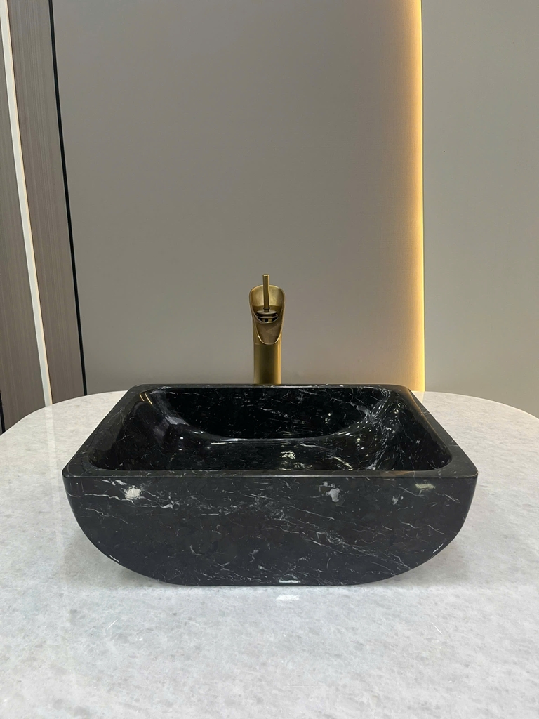NATURAL STONE BATHROOM BASIN - BOAT SHAPE