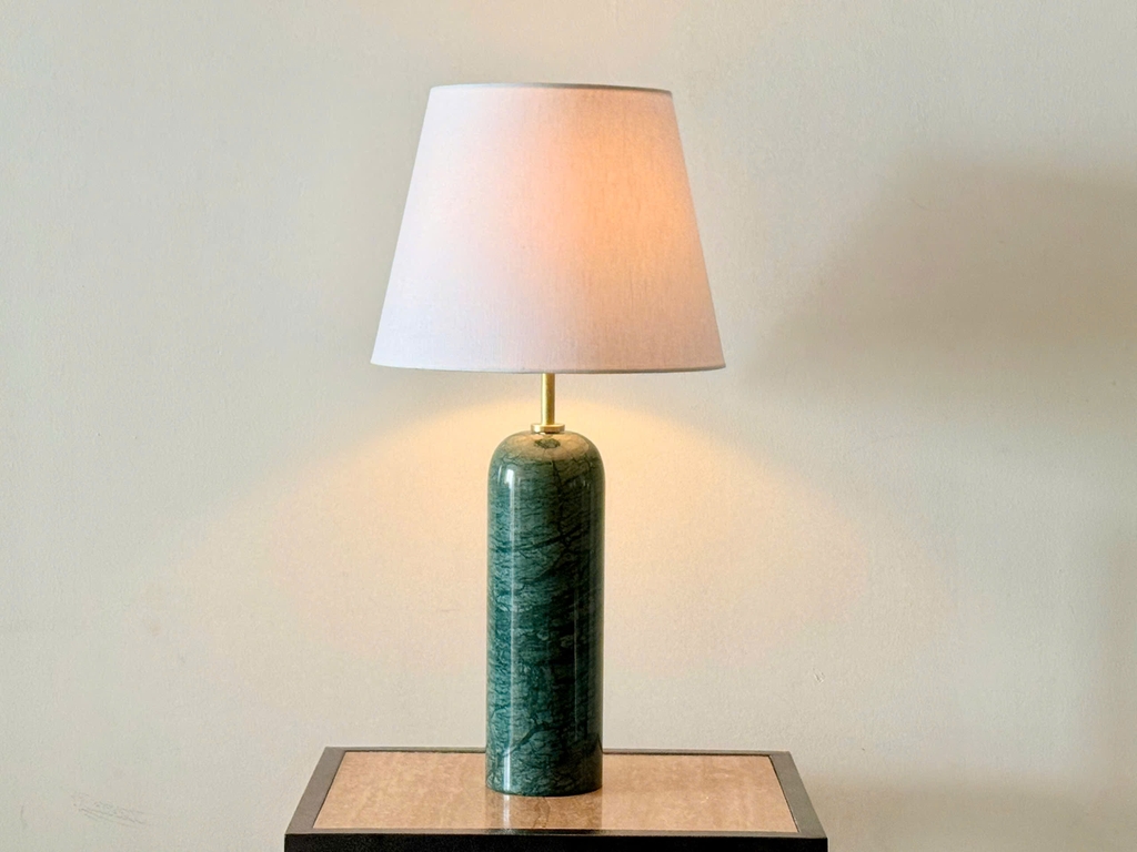 STONE PRODUCT - TABLE LAMP - ROUND CYLINDER BASE