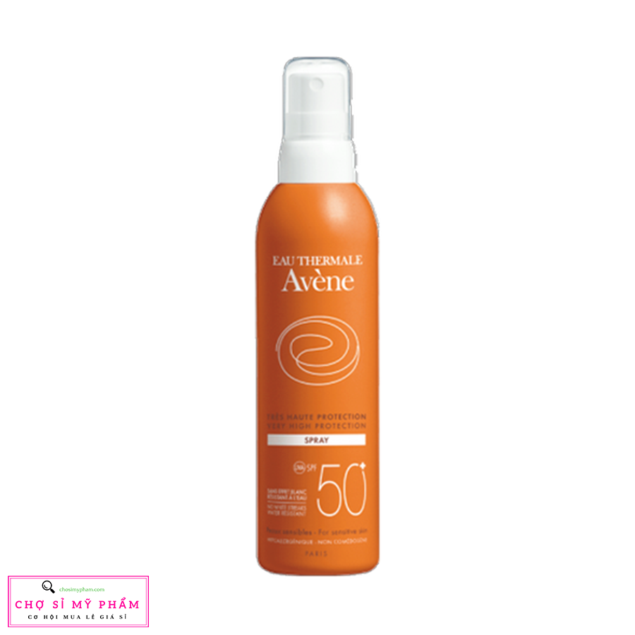 Chai xịt chống nắng bảo vệ tối đa Avene Very High Protection Spray Very Water Resistant 50+ 200ml