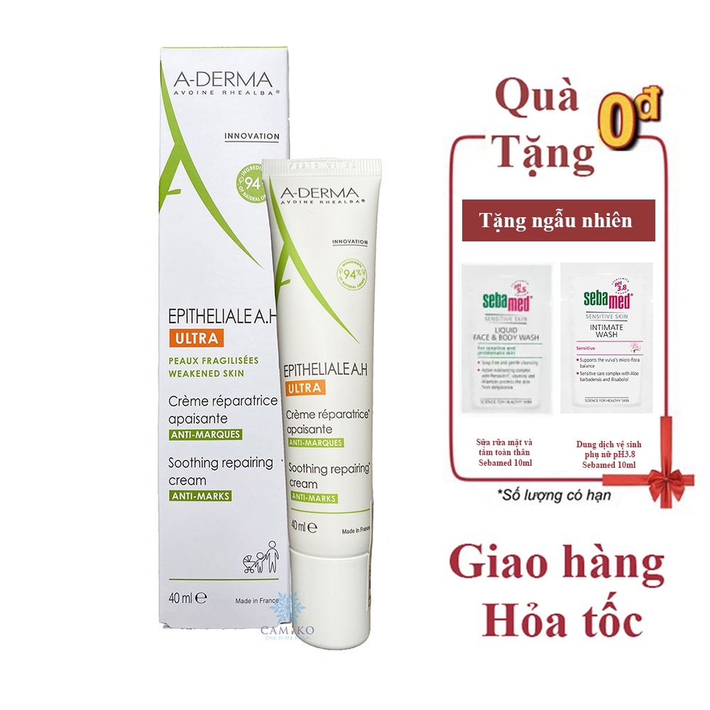 Kem phục hồi và tái tạo làn da sau khi bắn lazer A-DERMA Epitheliale AH Duo Ultra Repairing Cream 40ml