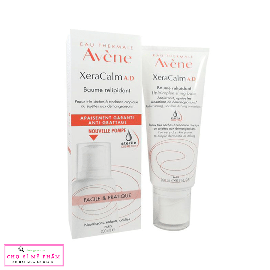 Kem làm giảm khô ngứa da Avene Xeracalm A.D Lipid-Replenishing Cream 200ml