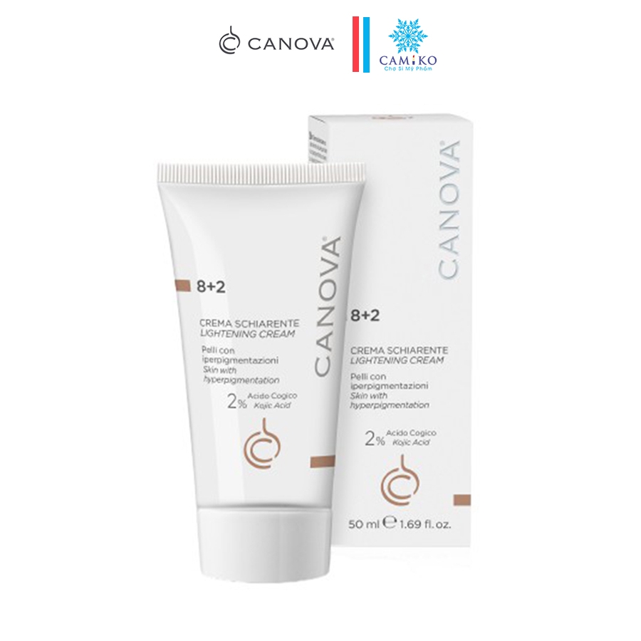 Kem mờ nám, sáng da ngày đêm Canova 8+2 Crema Schiarente Lightening Cream 50ml