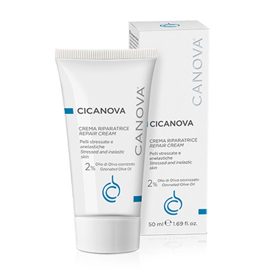 Kem mờ sẹo CANOVA Cicanova Crema Riparatrice Repair Cream 50ml - Ban đêm, sẹo mụn, sau laser, peel