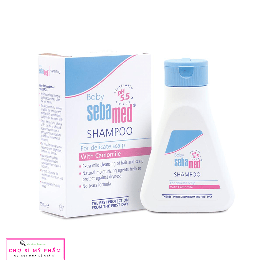 Dầu gội dịu nhẹ không cay mắt bé Sebamed pH5.5 Baby Children's Shampoo 250ml