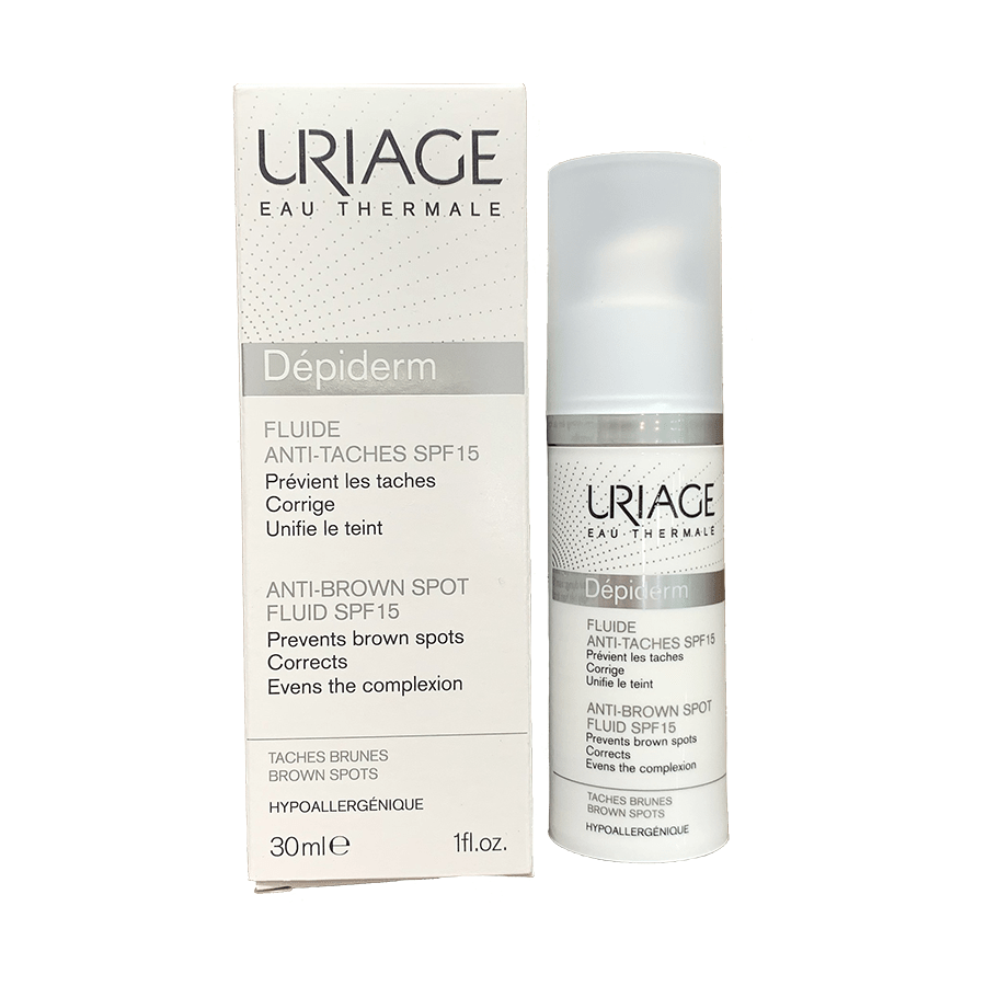 Sữa ngăn ngừa và giảm đốm nâu Uriage Depiderm Fluide Anti-tacches SPF 15