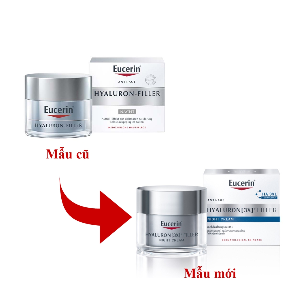 Kem dưỡng chống nhăn ban đêm Eucerin Hyaluron Filler Night Cream (50ml)