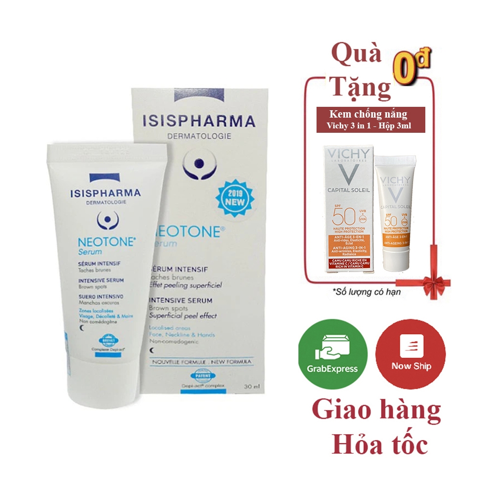 Tinh chất làm mờ nám ISIS Pharma Neotone Serum 30ml - Dành cho da thường