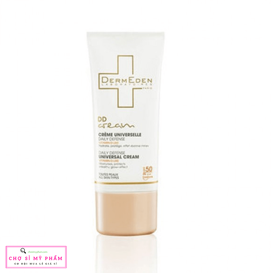 Kem chống lão hóa, chống nắng, trang điểm, mờ đốm nám DermEden Daily Defense Universal Cream SPF50+ 50ml