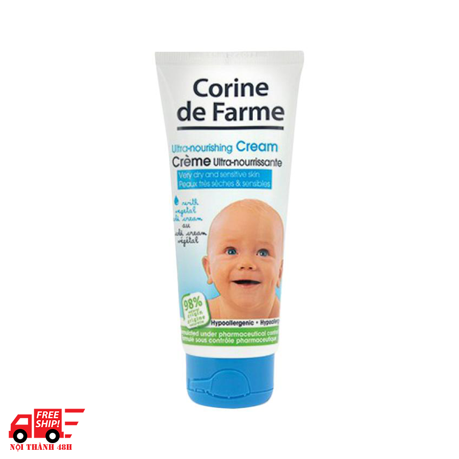 Kem dưỡng ẩm và làm mềm dịu da cho bé Corine De Farme Ultra Nourishing Cream 100ml